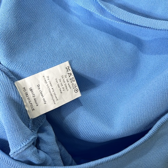 HOUSE OF CB 'Anura' Soft Blue Knit Halter Dress NWOT - Picture 10 of 10